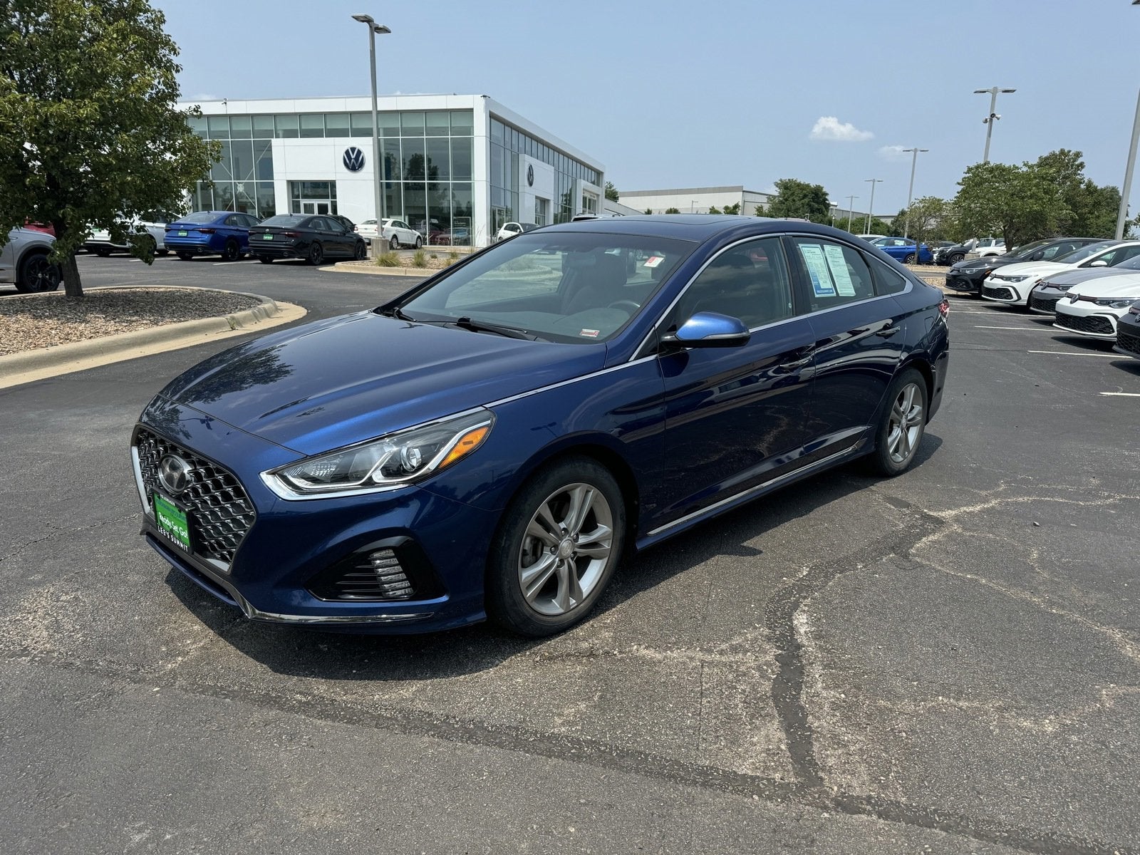 Used 2018 Hyundai Sonata Sport with VIN 5NPE34AF0JH666738 for sale in Kansas City